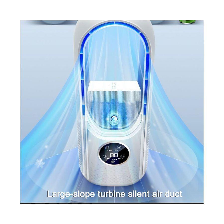 Ventilador De Mesa Sin Aspas Usb Aire Acondicionado Portátil -2