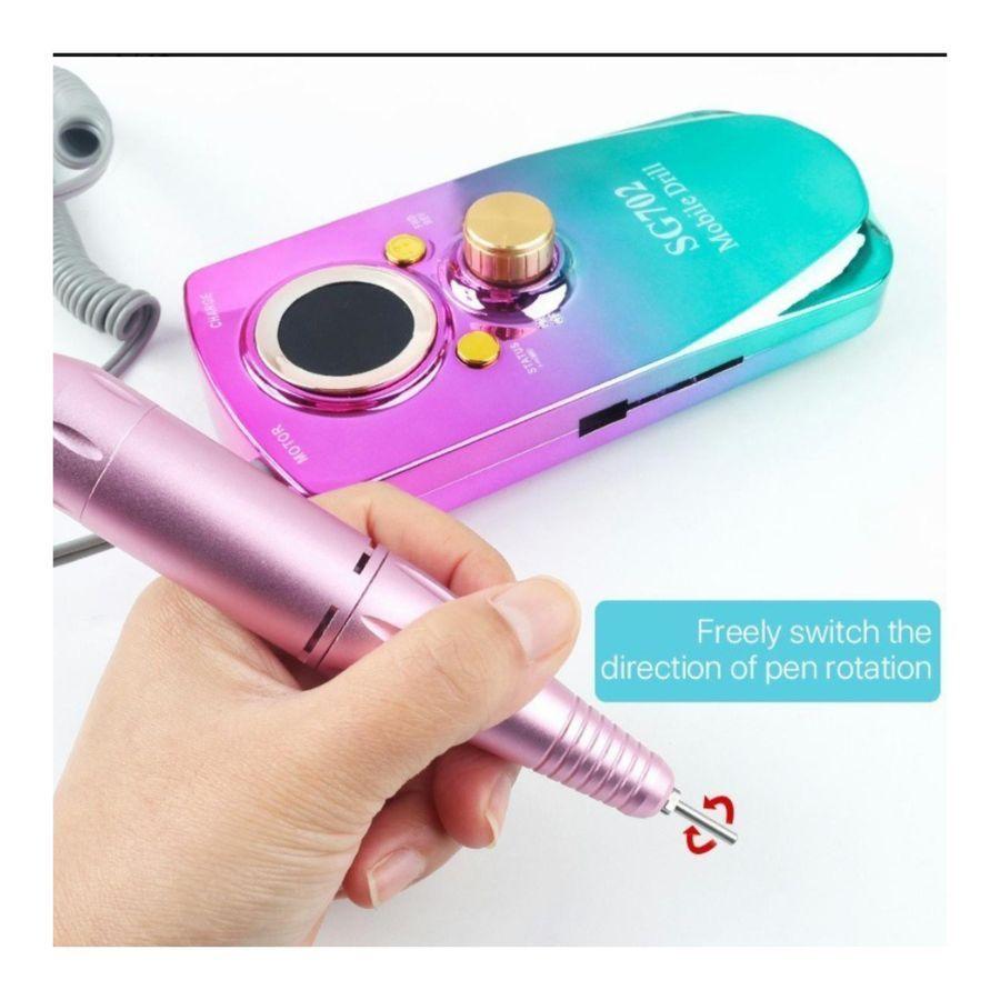 Torno Eléctrico Para Uñas Manicure Pedicure Inalambrico 36w-3
