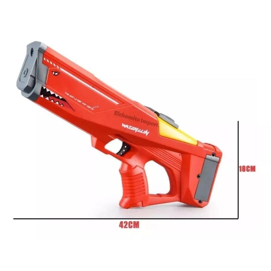 Juguete De Agua Eléctrico Blaster Para Niños Rojo-3
