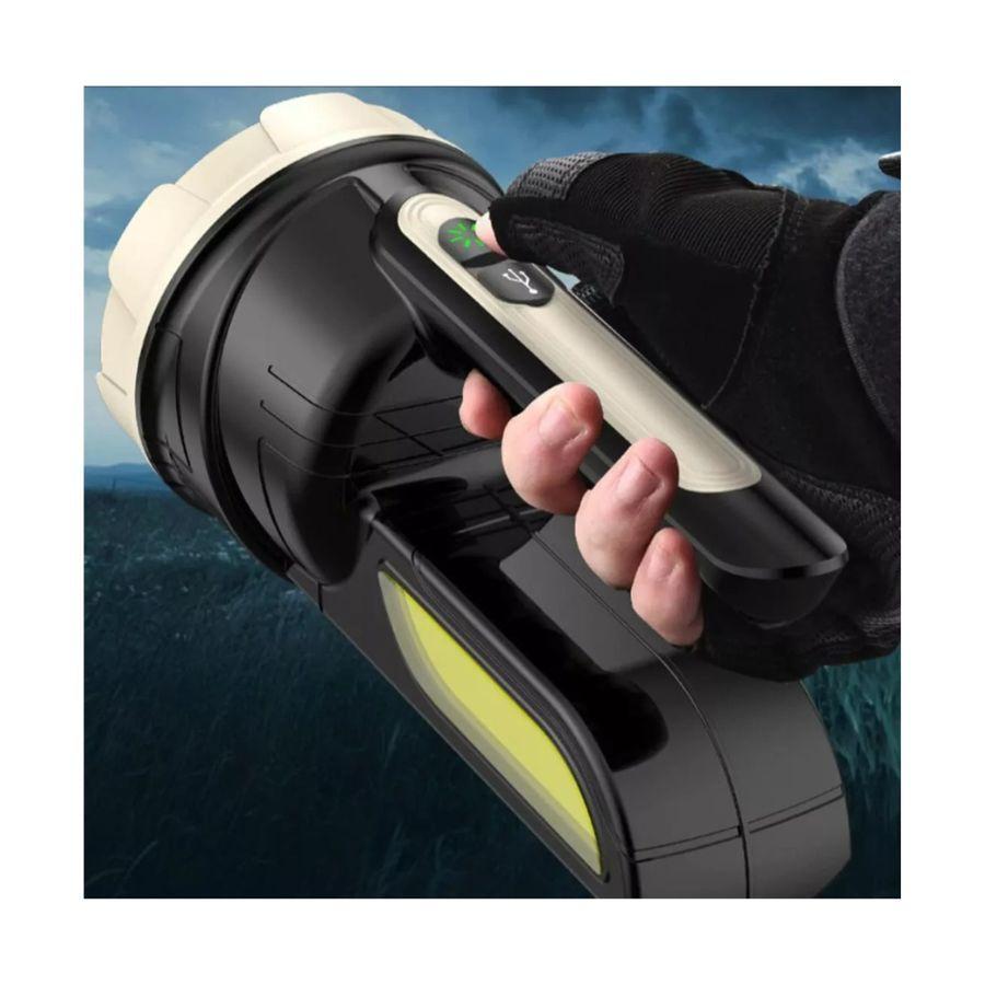 Linterna Potente Brillo Led Recargable Multiusos Luz Lateral-4