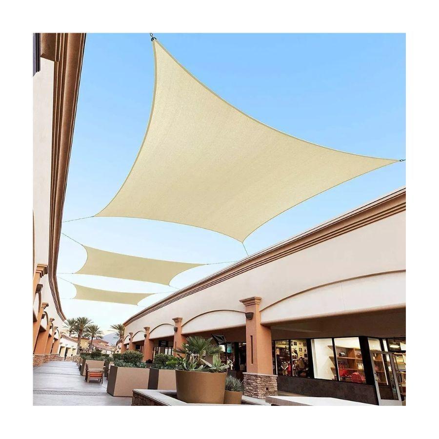 Carpa Toldo Vela Rectangular Impermeable Sombreador 5x4m-3