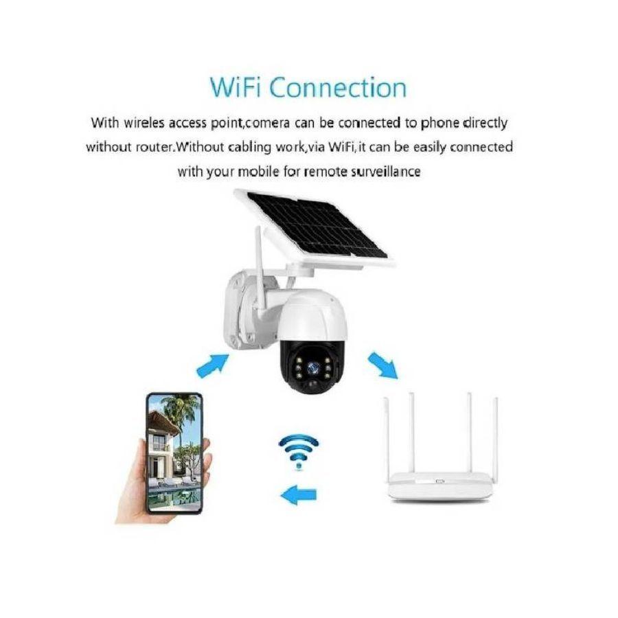 Camara Solar Inteligente Ip Wifi Icsee Exterior Hd 1080p-3