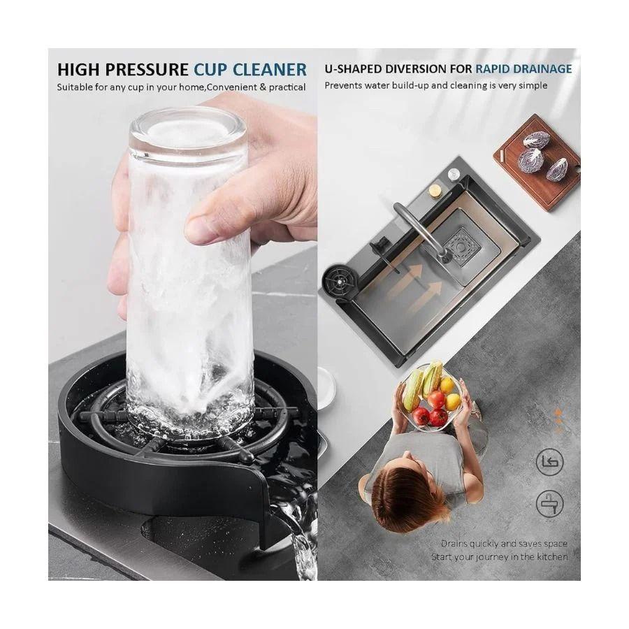 Lavaplatos De Cocina Cascada De Acero Inoxidable 75 X 45-3