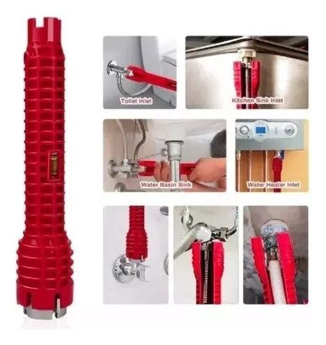 Llave Multifuncional De Reparación De Lavabos Y Baños 8 En 1-6