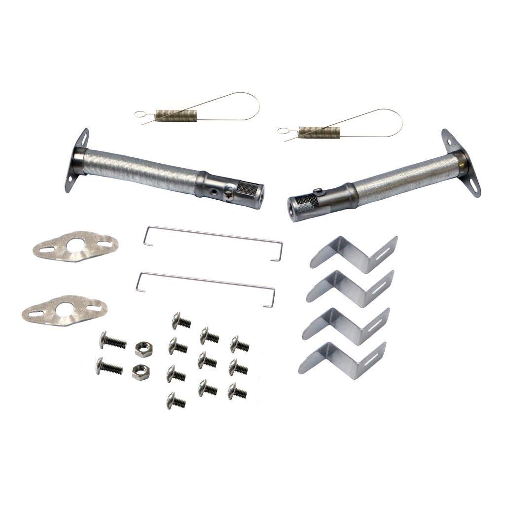 Kit Repuesto Quemador Ovalado + Difusor de Llama Ajustables Universales Parrillas Gas-3