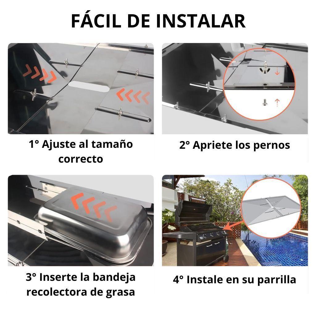 Bandeja De Grasa Para Parrillas A Gas Ajustable Universal Parrillas a Gas-4