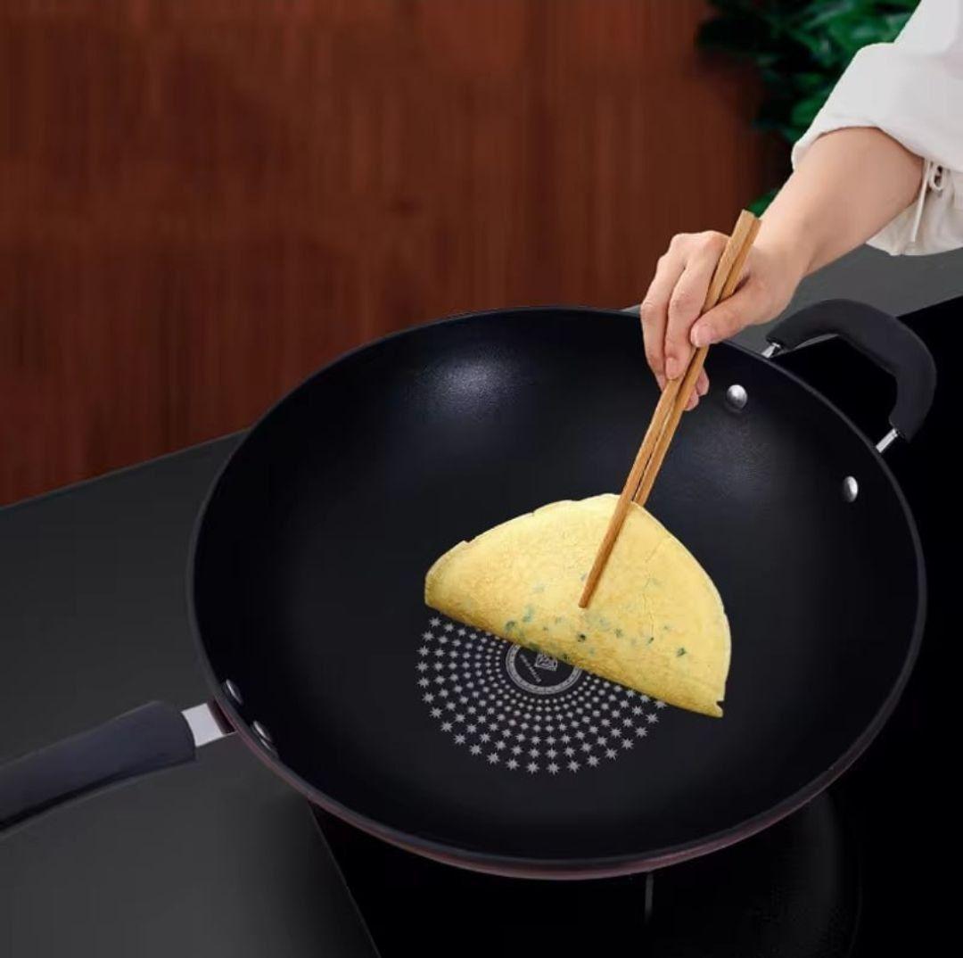 Wok Antiadherente Con Tapa 32 Centimetros-3
