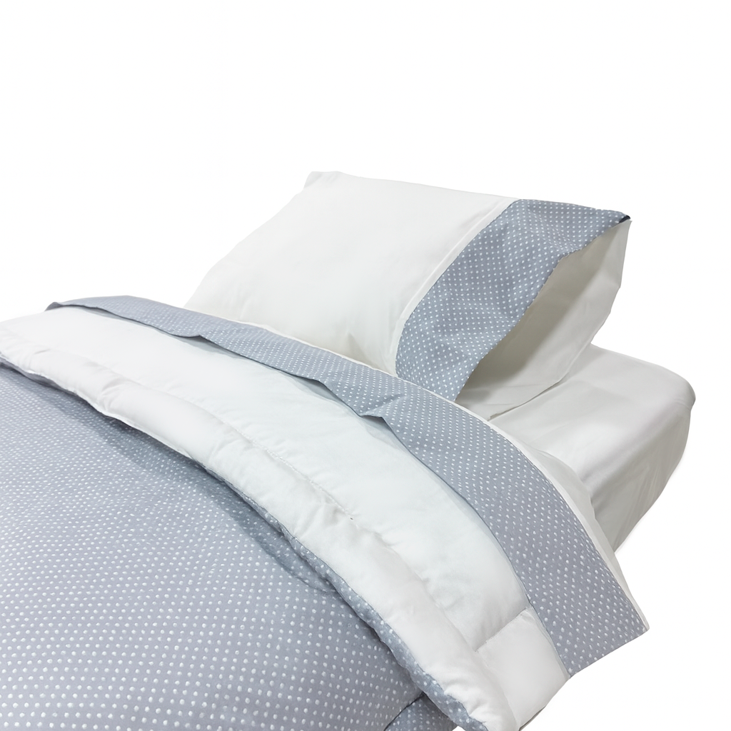 Set Cuna Colecho 100% Algodón Grey-2