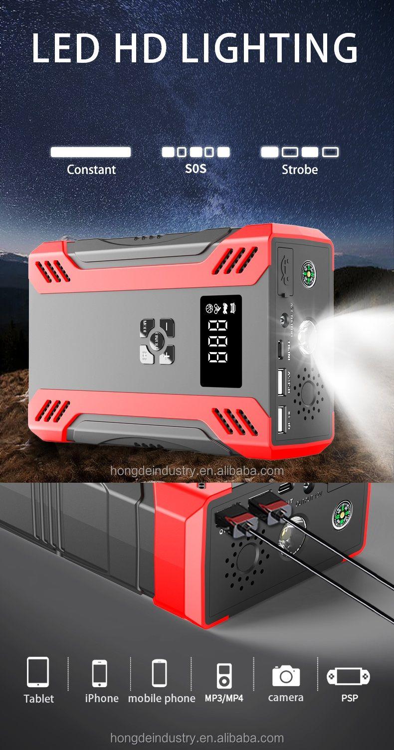 Partidor De Auto Power Bank Con Compresor De Aire-2