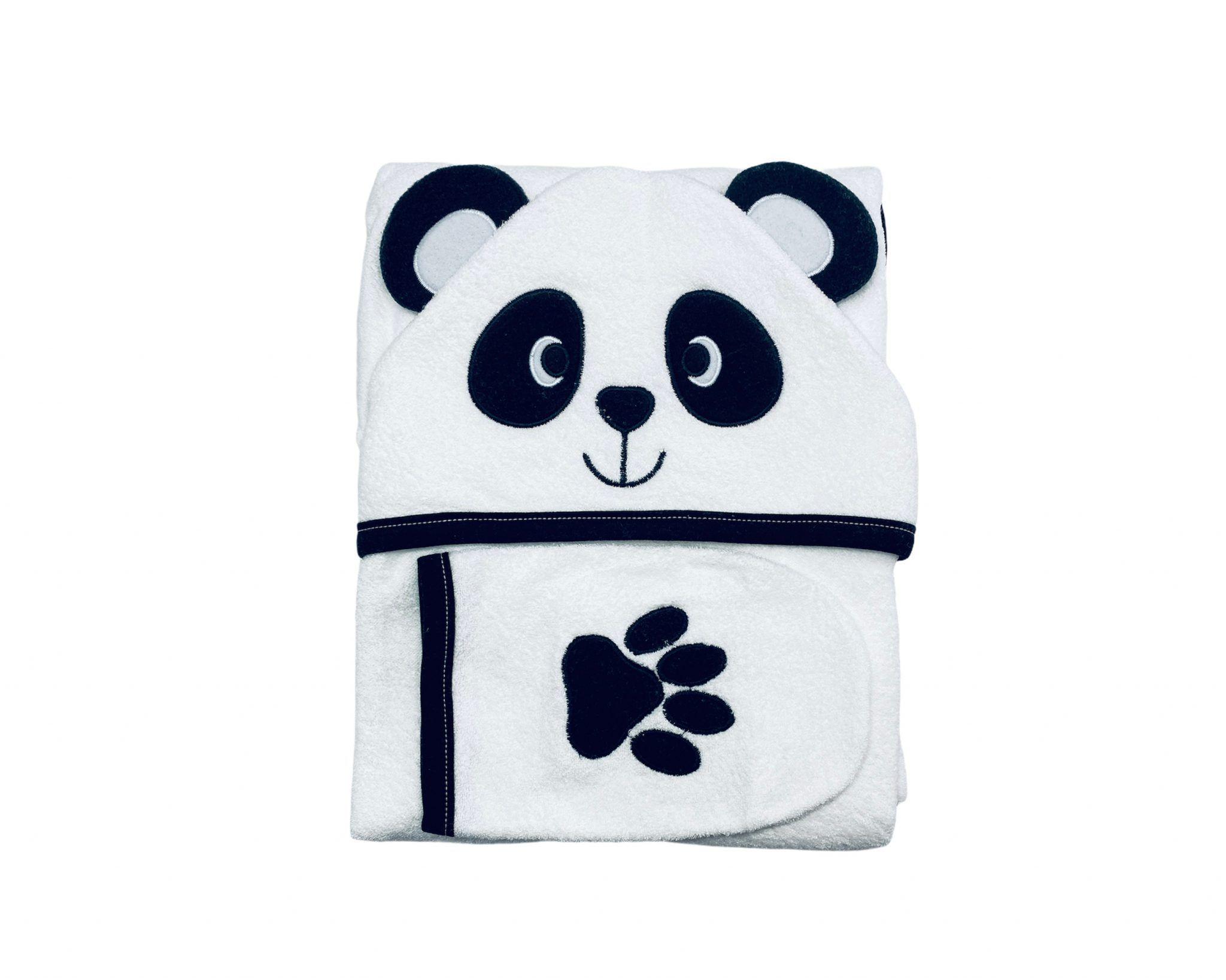 Toalla Bordada Panda Algodón Peruano-0