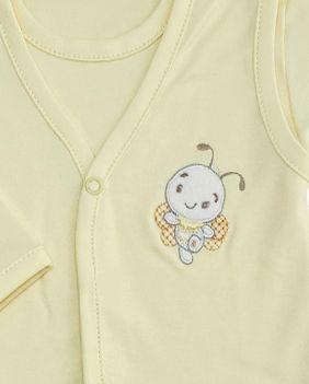 Ajuar 5 Piezas Bordado Happy Bee Algodón Peruano-1