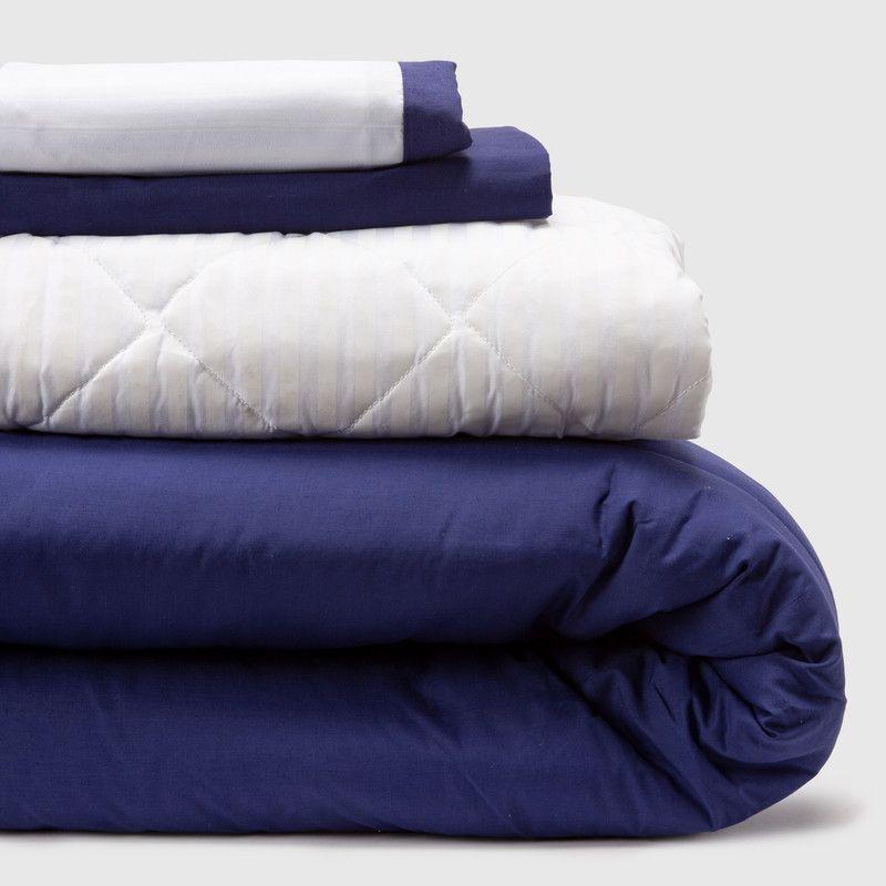 COMBO 14 PLUMON BICOLOR AZUL CELESTE 1.5 PLAZAS-0