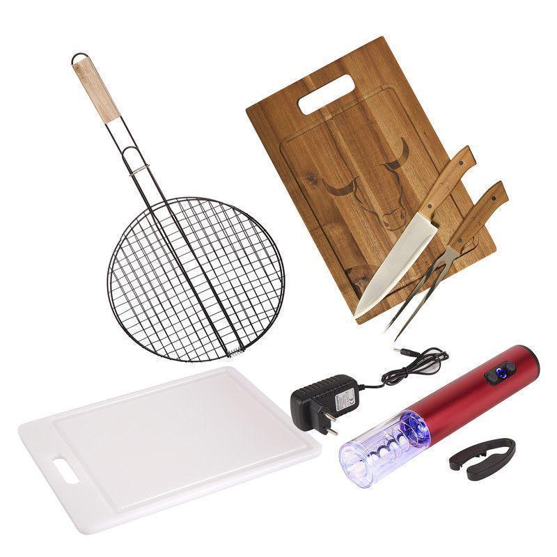 Set Parrillero 324  Wayu 4 Piezas Profesional-0