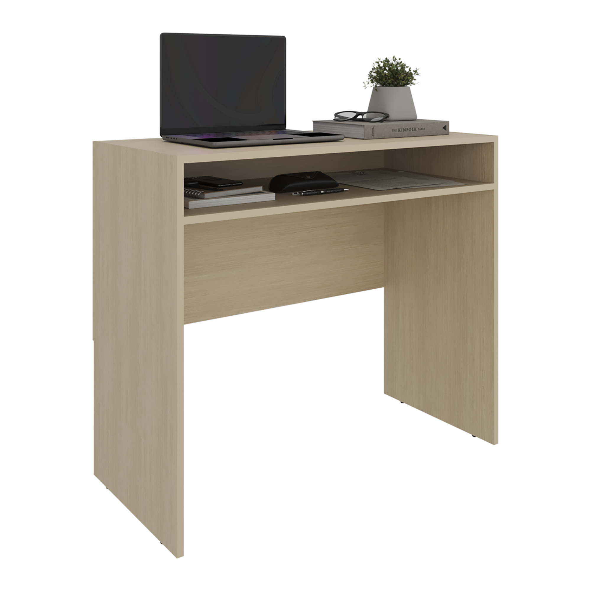 Combo Oficina 1 Escritorio Cartagena + Silla New York Negra y Naranjo-2