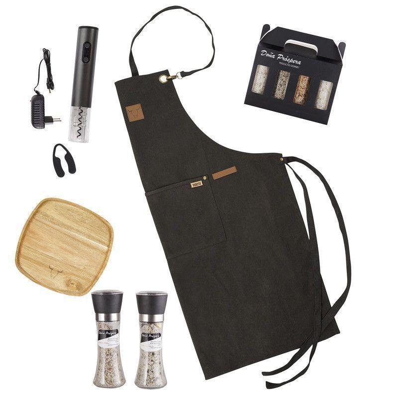 Set Parrillero 188 WAYU + Mix Sales Gourmet 6 Piezas Profesional-0
