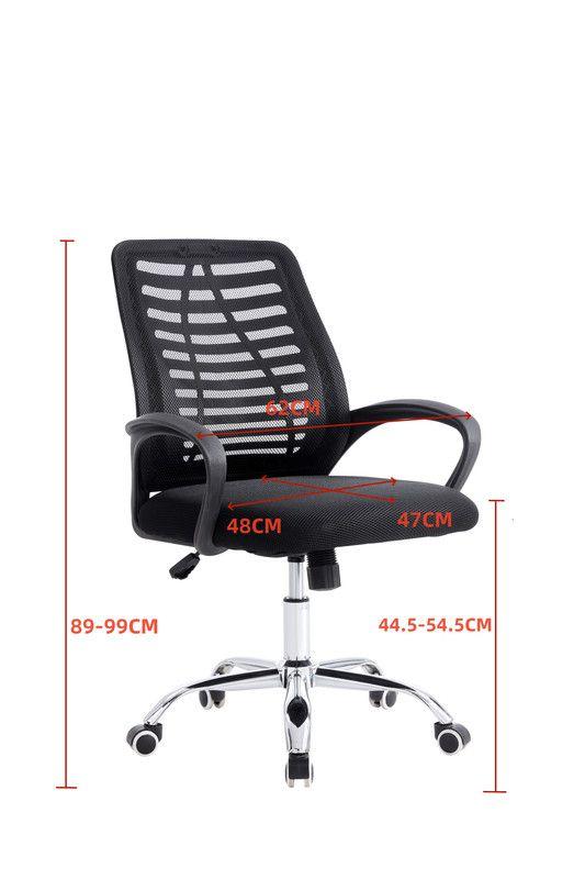 SILLA DE OFICINA EJECUTIVA BARCELONA ERGONOMICA COLOR NEGRO BM-806-5