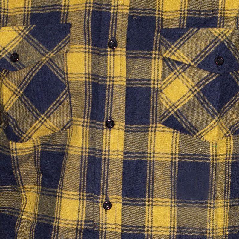 CAMISA LEÑADOR HUSTLA MANGA LARGA AMARILLO-2