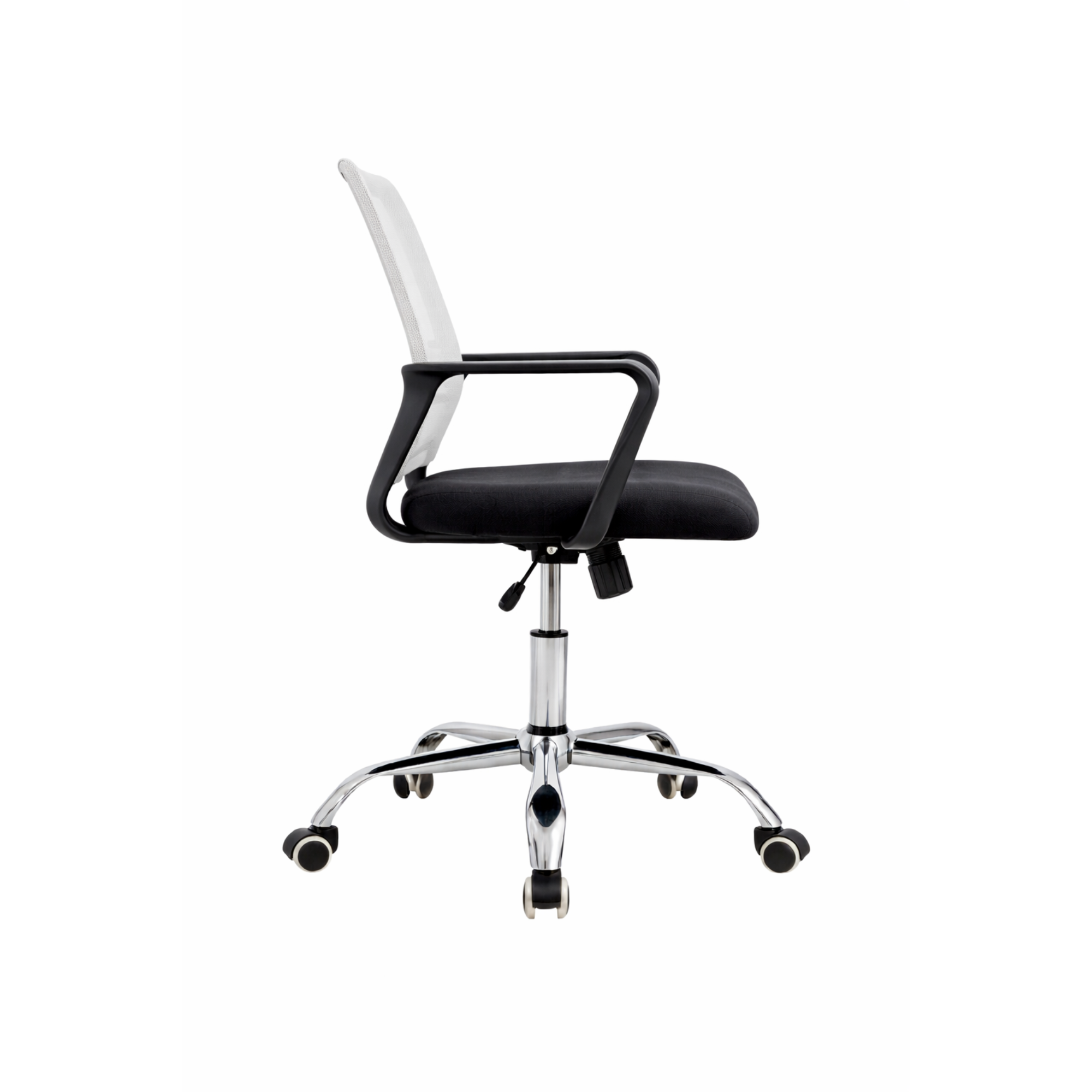 Silla de Oficina Negra y Blanca Ergonómica Ajustable Santiago-7