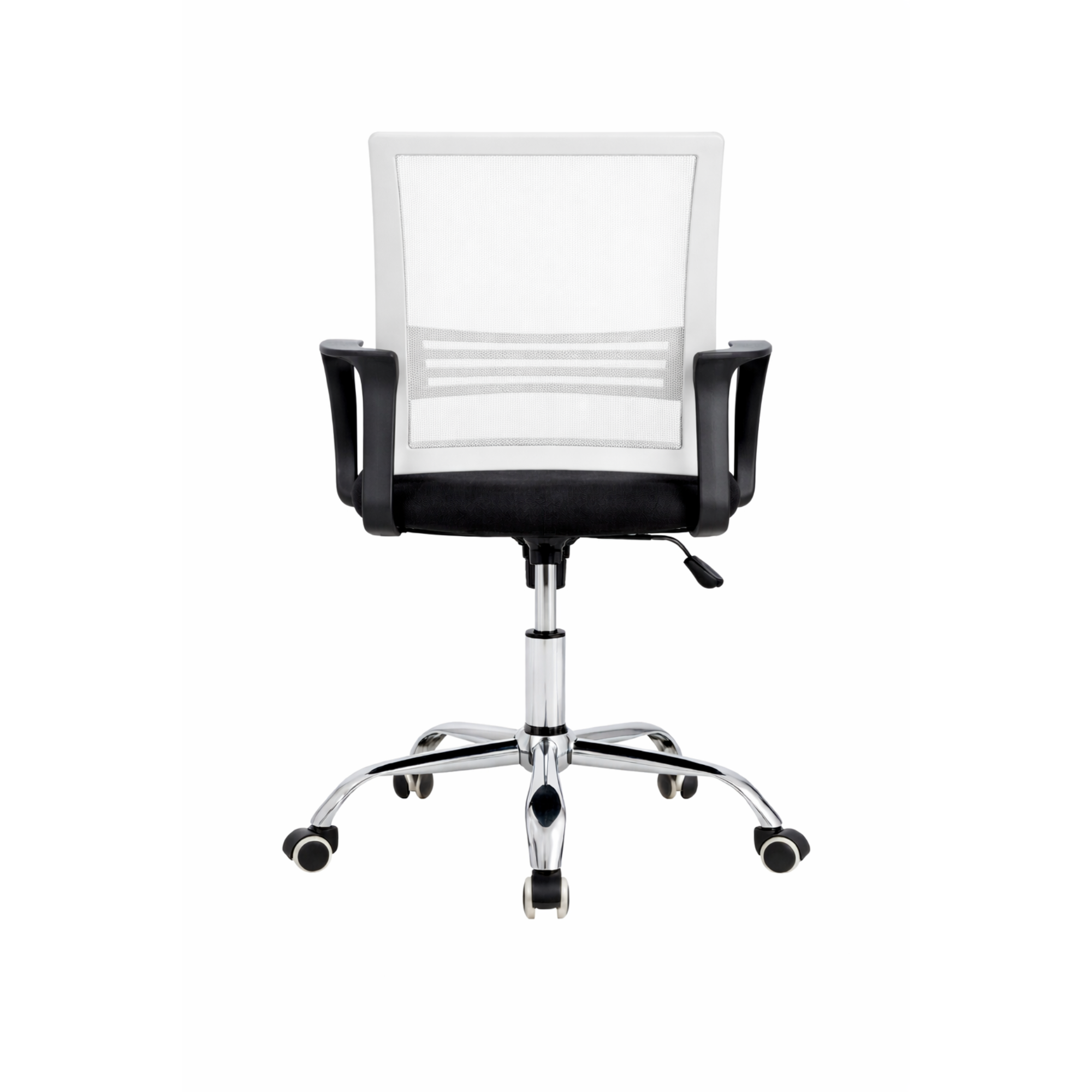 Silla de Oficina Negra y Blanca Ergonómica Ajustable Santiago-8