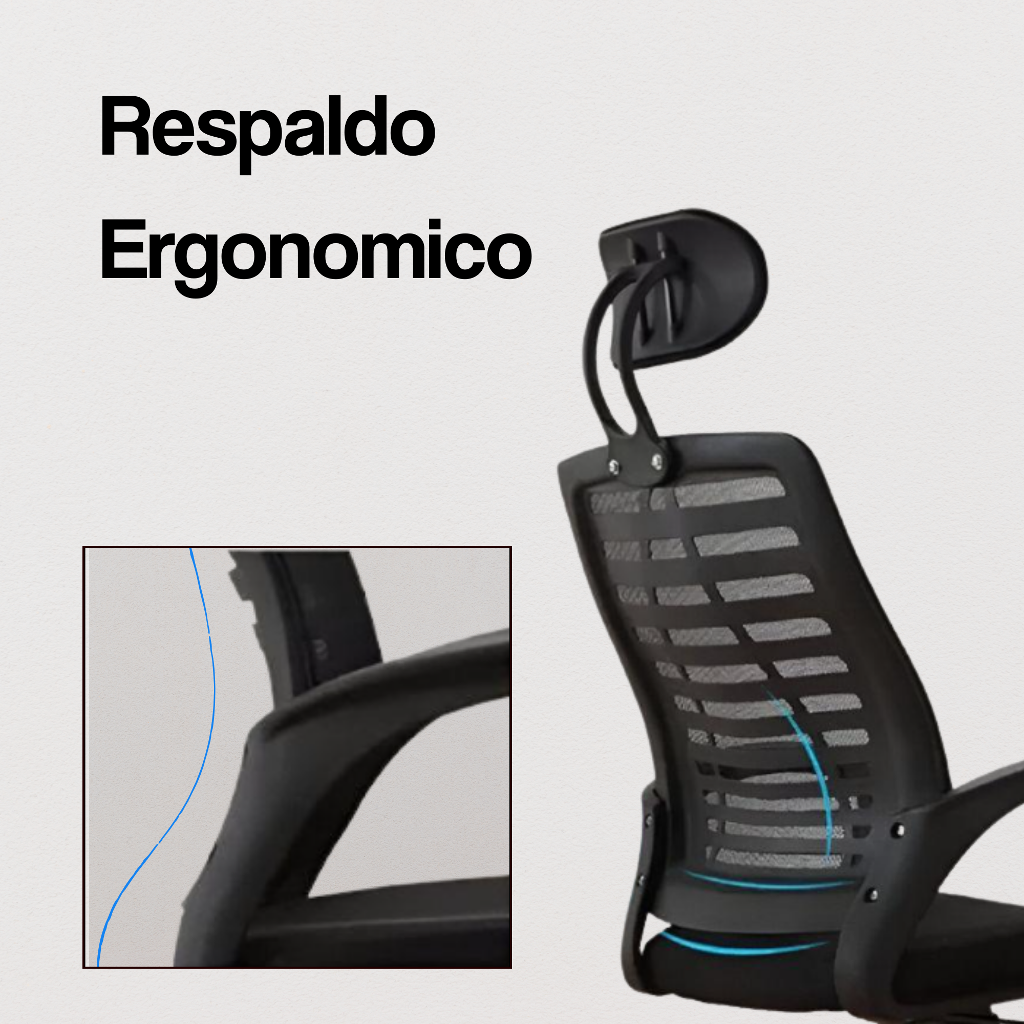 Silla Ejecutiva Ergonómica Madrid - Comodidad y Estilo para tu Oficina-2
