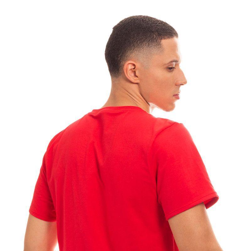 POLERA HOMBRE CUELLO REDONDO MANGA CORTA ROJA-4