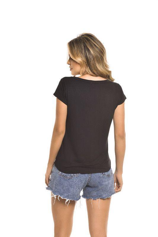POLERA MC LENTEJUELA POISON SKULL BLACK RC-6-4