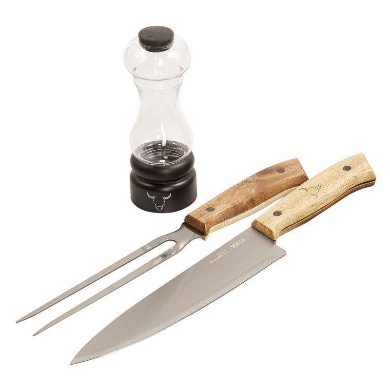 Set Parrillero 59 WAYU 2 Piezas Profesional-0