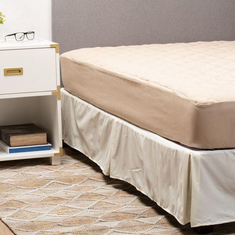 Cubrecolchon + Faldon Beige Arthome Super King-1