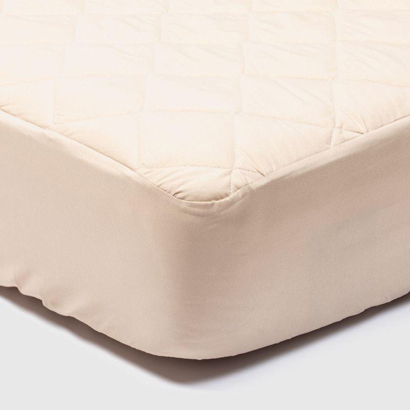 Cubrecolchon + Faldon + Sabana Beige King-4