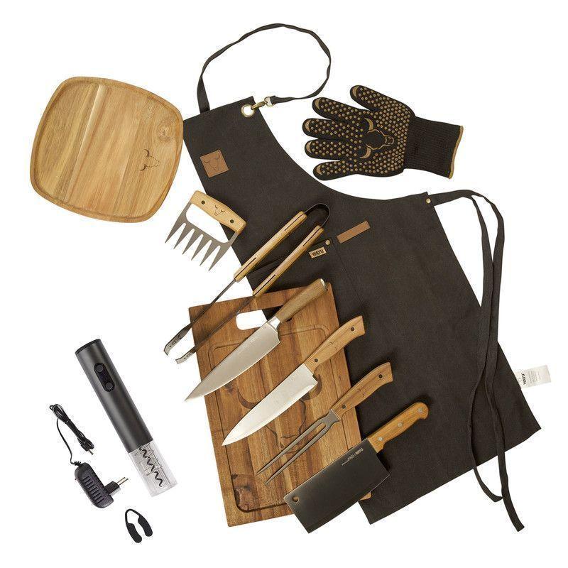 Set Parrillero 111 WAYU + Sacacorcho Recargable-0