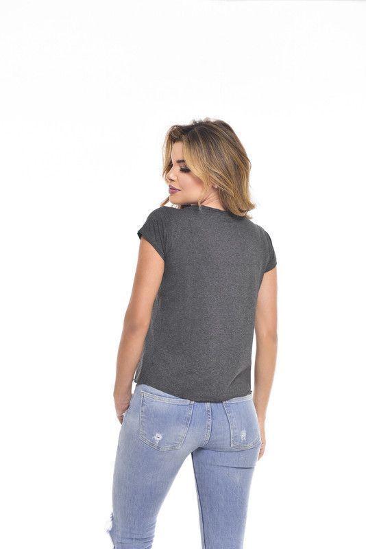 POLERA MC PEDRERIA STAR GRAY  RC-18-3