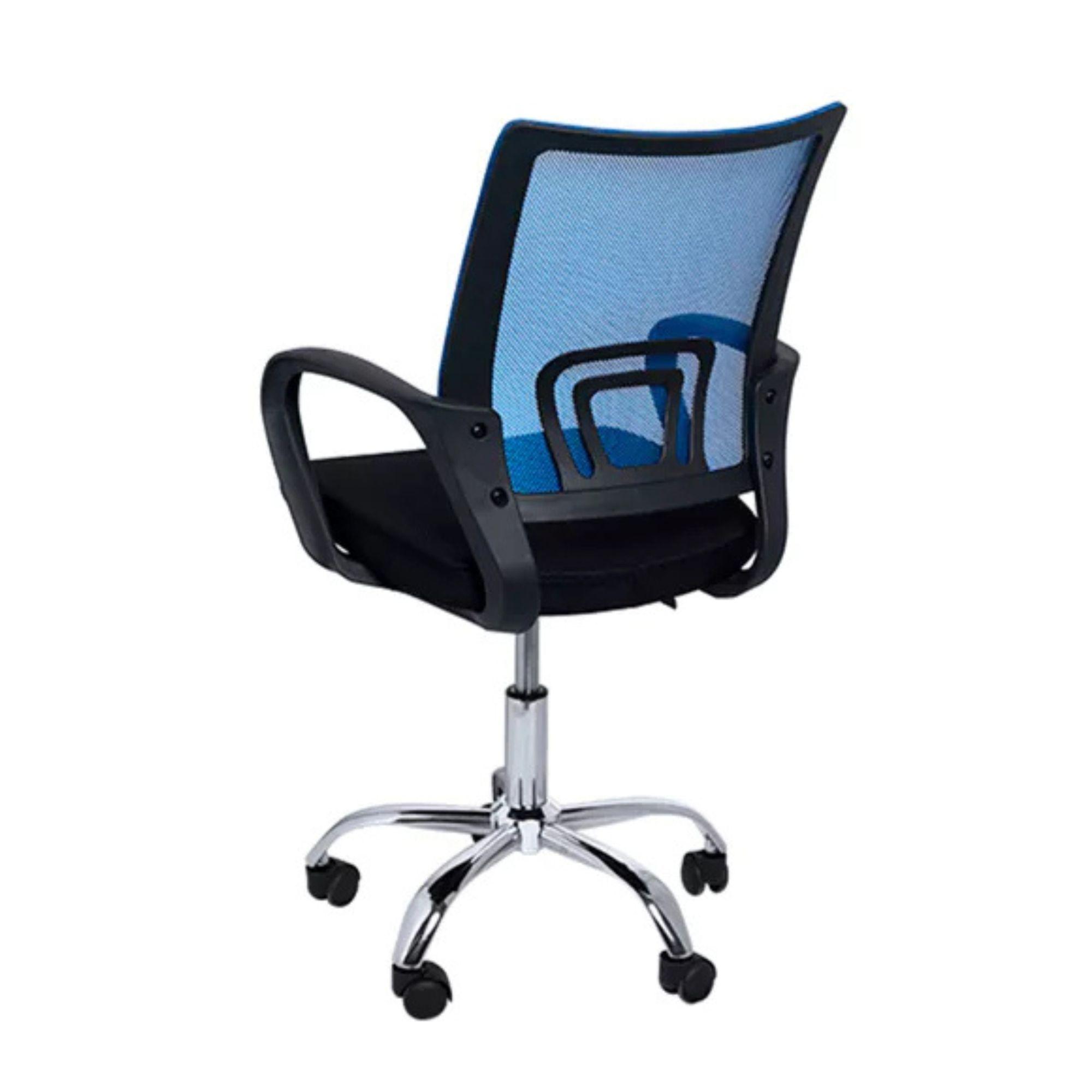 Silla Ejecutiva Ergonómica New York Air Mesh Azul – Con Altura Ajustable y Diseño Moderno-7