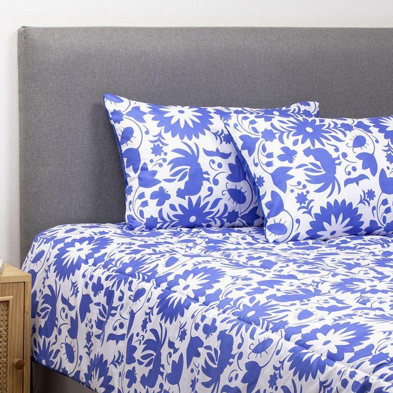 COMBO 33 PLUMON MEXICO REVERSIBLE AZUL 1.5 PLAZAS-2