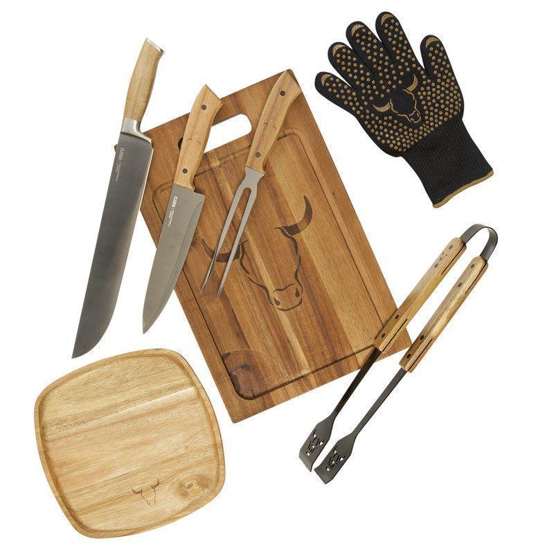 Set Parrillero 142 WAYU 6 Piezas Profesional-0