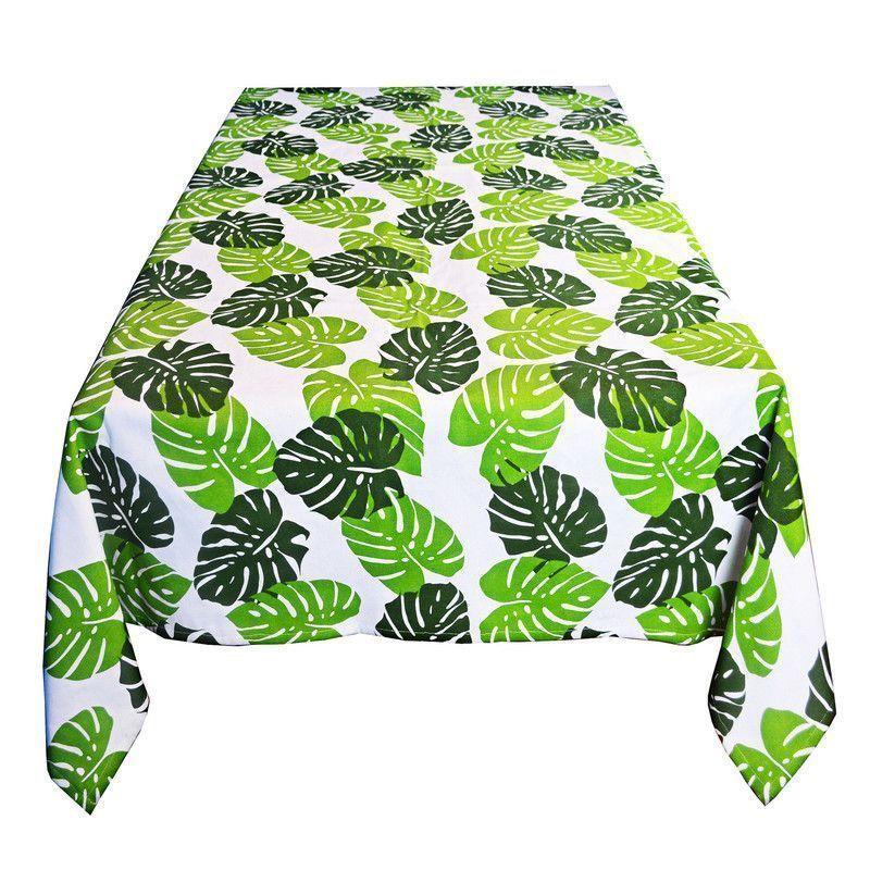 Mantel Rectangular hojas verdes 250 cm x 150 cm-2