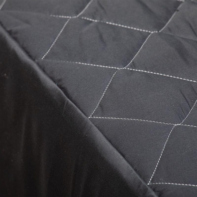 Cubrecolchon + Faldon + Sabana Negro 1.5 Plazas-5