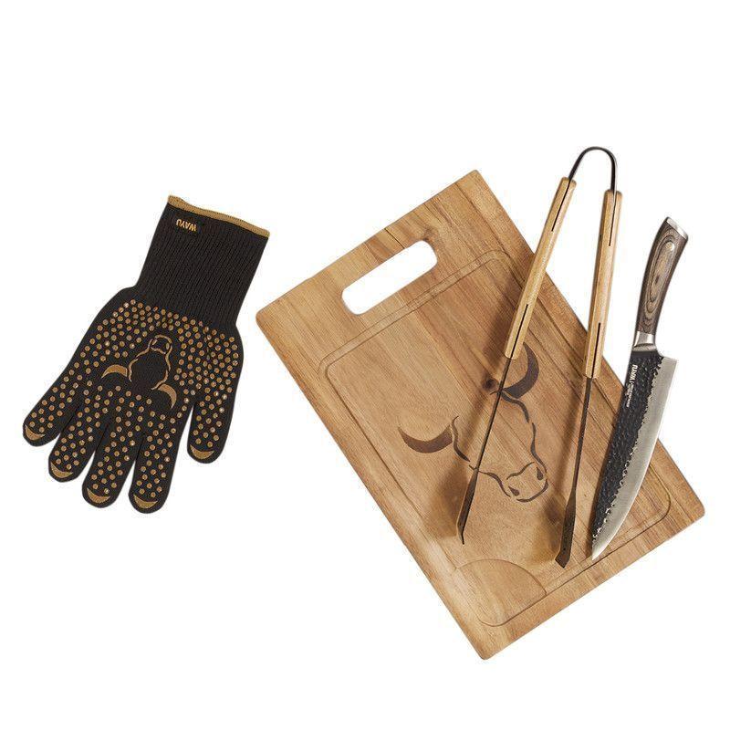 Set Parrillero 33 WAYU 4 Piezas Profesional-0