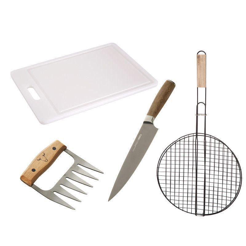 Set Parrillero 311  Wayu 4 Piezas Profesional-0