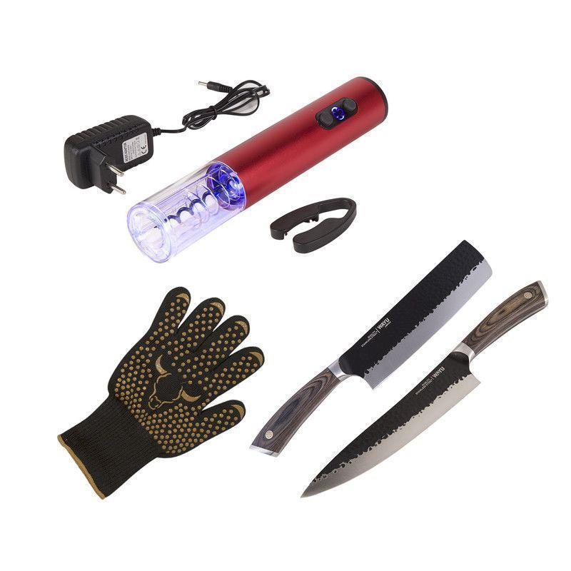 Set Parrillero 318  Wayu 4 Piezas Profesional-0