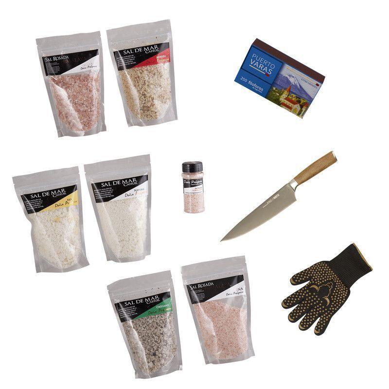 Set Parrillero 175 WAYU + Mix Sales Gourmet 10 Piezas Profesional-0