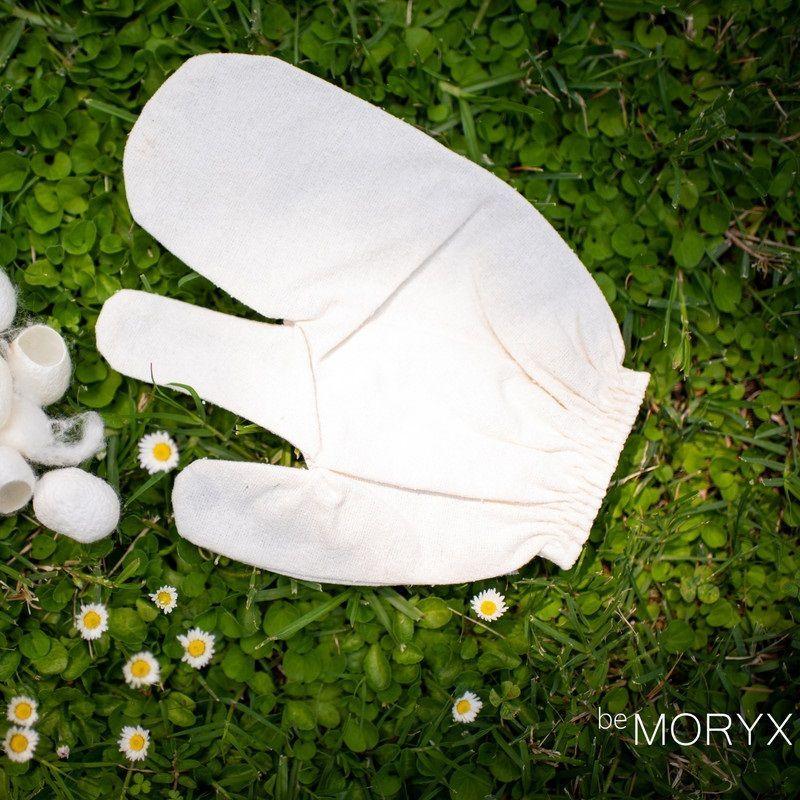 Guante Exfoliante de Seda Cruda - be MORYX-2