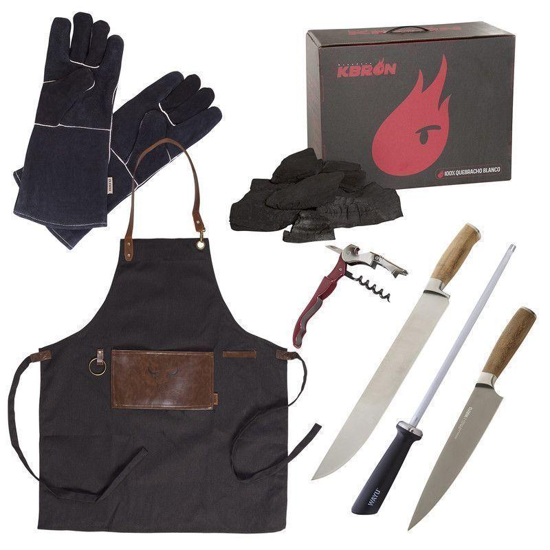Set Parrillero 297  Wayu 7 Piezas Profesional-0