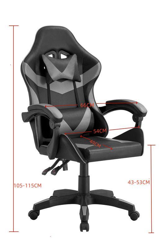 SILLA GAMER PRO SEUL ERGONOMICA RECLINABLE COLOR GRIS BMG-17G-5
