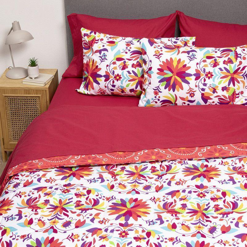 COMBO 10 PLUMON MEXICO REVERSIBLE ROJO 1.5 PLAZAS-4