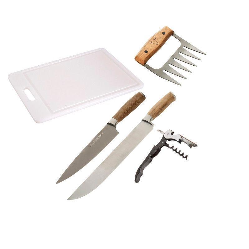 Set Parrillero 331  Wayu 5 Piezas Profesional-0