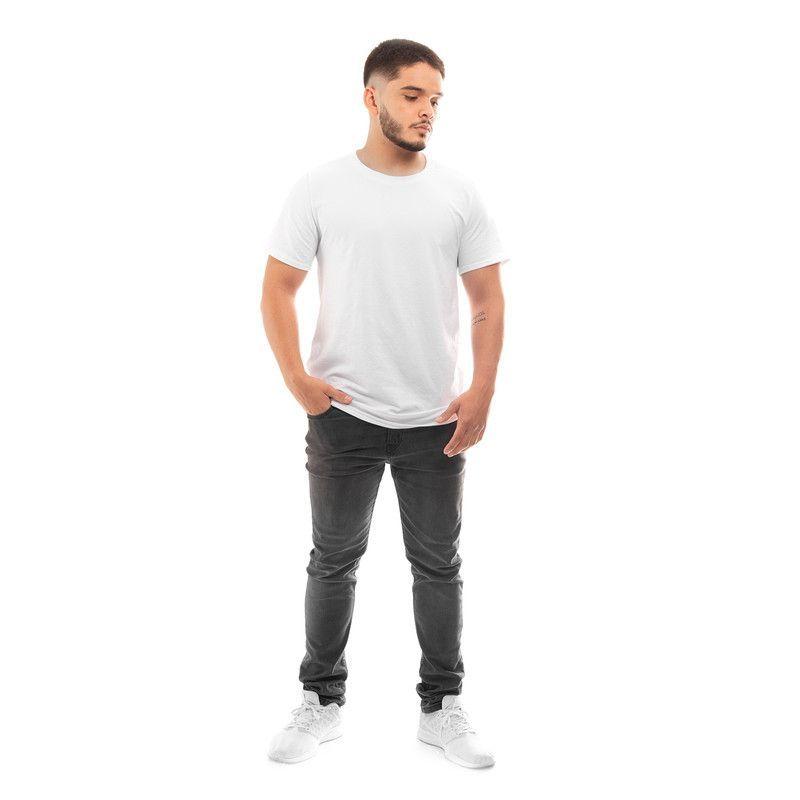 POLERA HOMBRE CUELLO REDONDO MANGA CORTA BLANCA-3