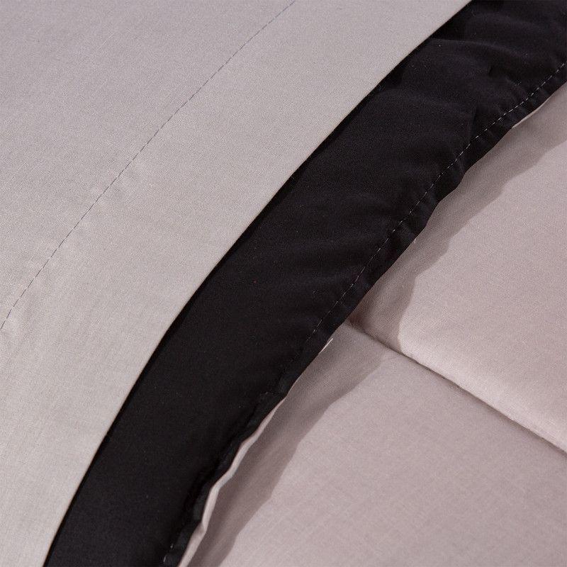 COMBO 25 PLUMON BICOLOR NEGRO GRIS 1.5 PLAZAS-5