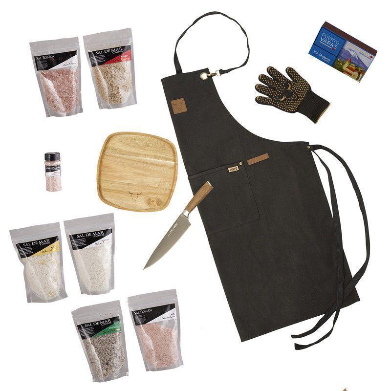 Set Parrillero 161 WAYU + Mix Sales Gourmet 12 Piezas Profesional-0