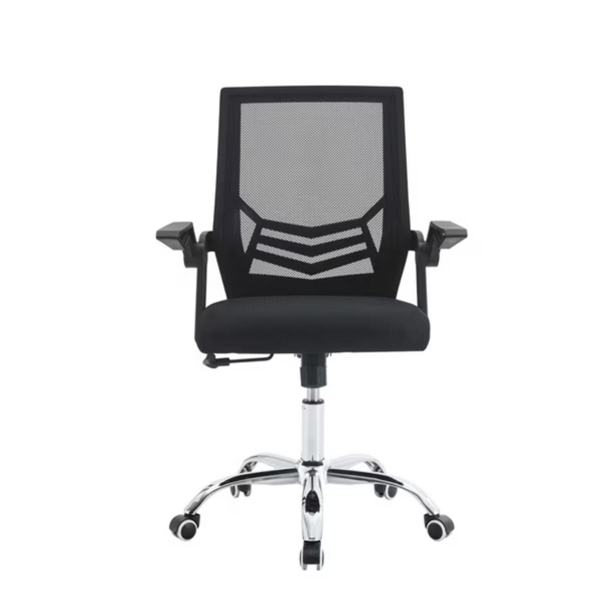 Silla de Oficina Ejecutiva Liverpool Ergonómica Negra con Altura Ajustable-1
