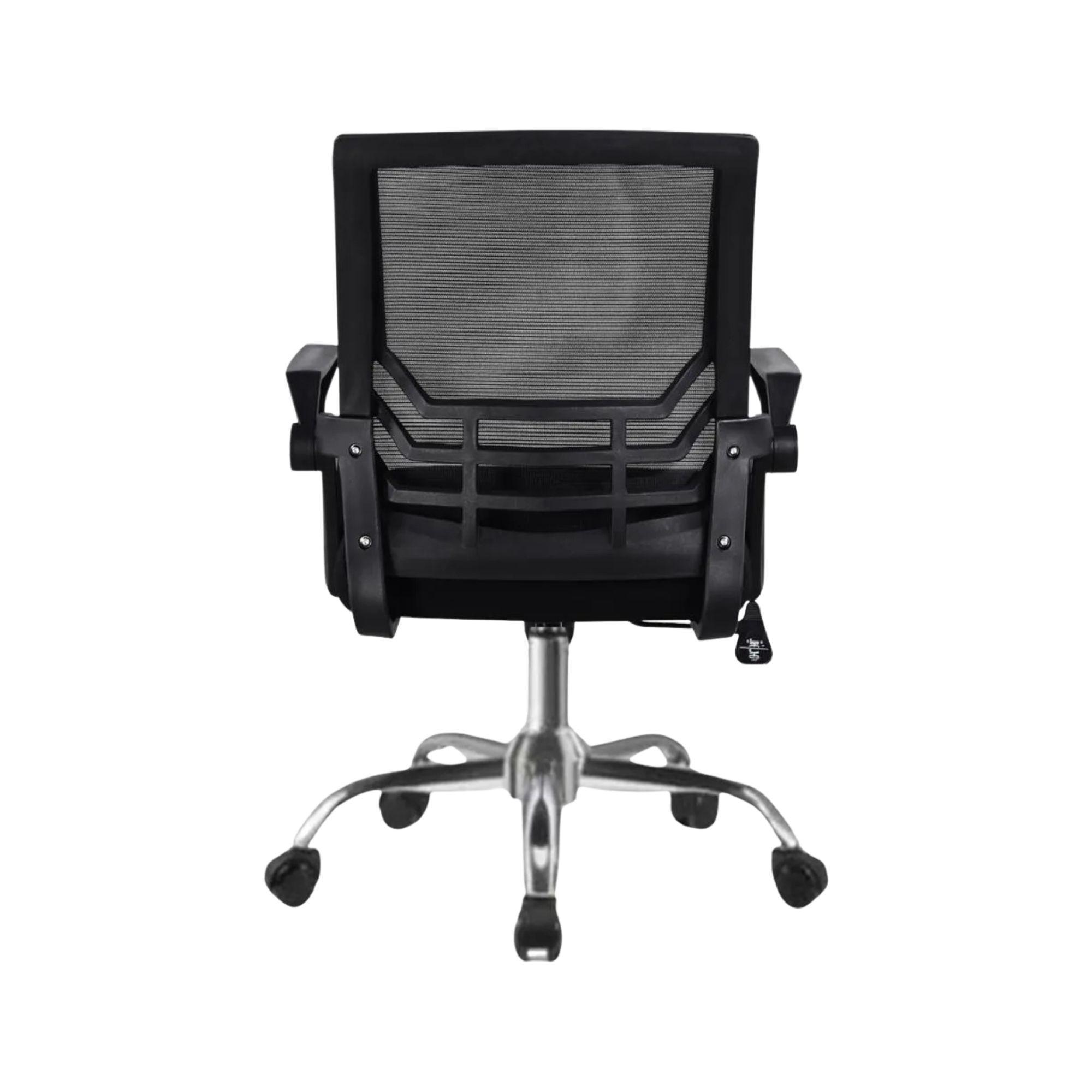 Silla de Oficina Ejecutiva Liverpool Ergonómica Negra con Altura Ajustable-2